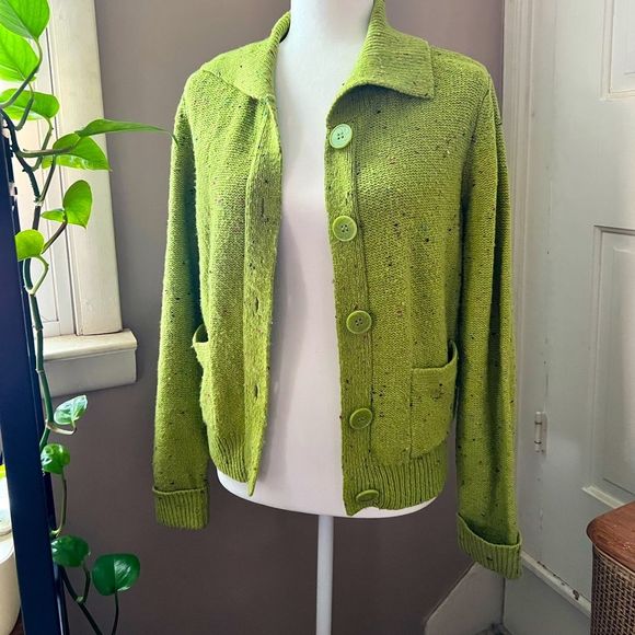 Liz Claiborne Sweaters - ✨LIZ CLAIBORNE✨ vintage knit crazy horse cardigan